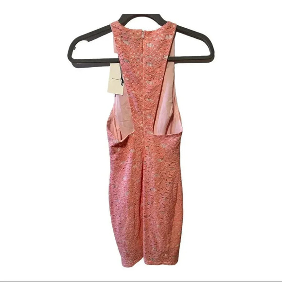 Bec & Bridge peach lace Designer Dress NWT Sz 2 - Picture 4 of 12
